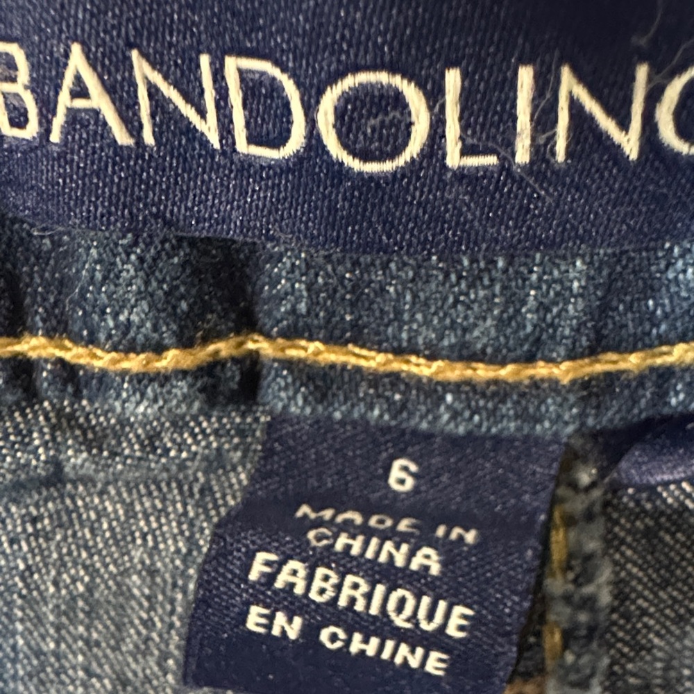 Bandolino Dark Blue Cropped Jeans. H10 - Picture 5 of 7